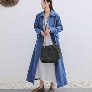 New Arrival Spring Winter Cotton Denim Windbreaker Cotton Coat Plus Size Coat Plus Size Clothing Oversized Maxi Coat Holiday Gift Style 138