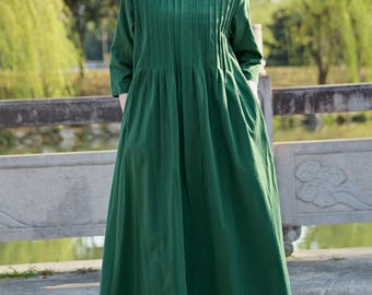 New Arrival Cosy Linen Summer Dress Soft Cotton Linen Maxi Dress Plus Size Dress Plus Size Clothing Loose Oversized Linen Dress Style 194