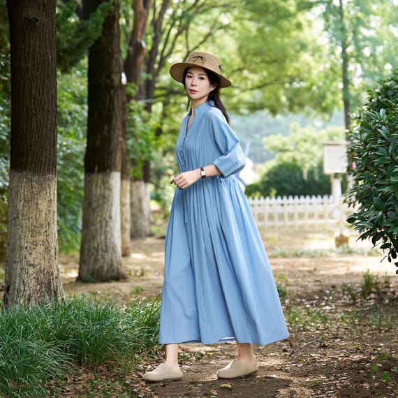 New Arrival Casual Linen Summer Dress Soft Cotton Linen Maxi Dress Plus  Size Dress Plus Size Clothing Loose Oversized Linen Dress Style 195W - Etsy  Israel