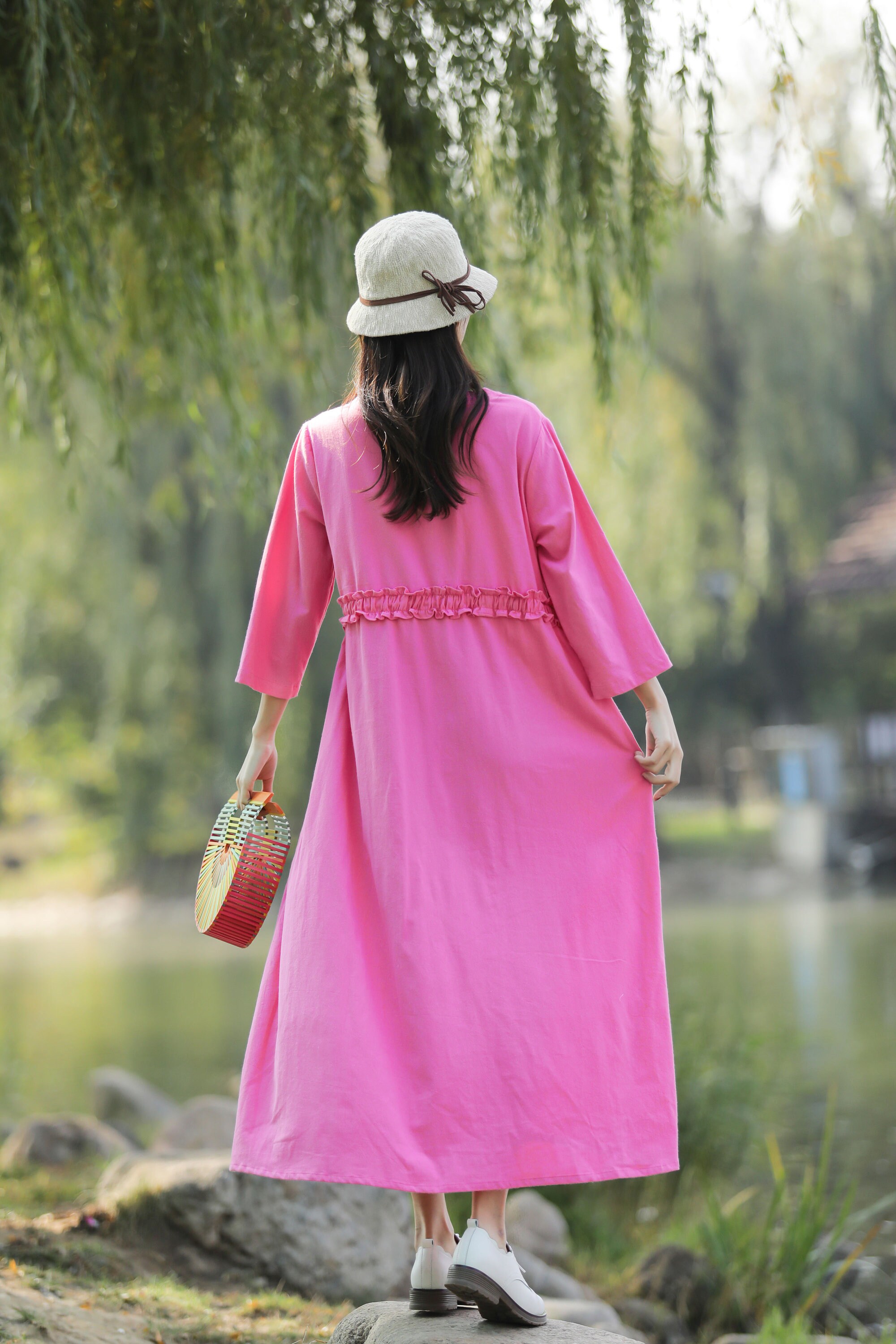New Arrival Linen Dress Cotton Linen Maxi Dress Oversized Etsy