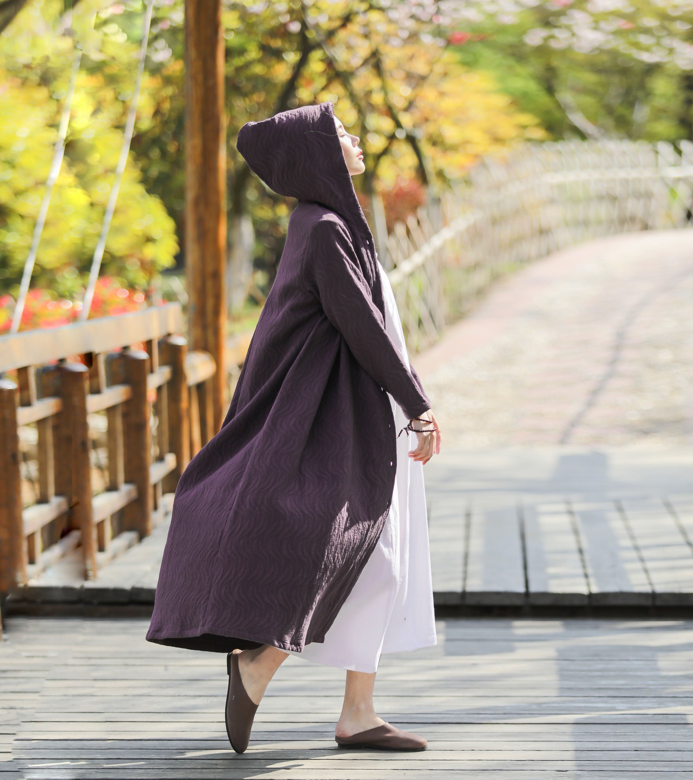 Long Jacquard Coat - Etsy Canada