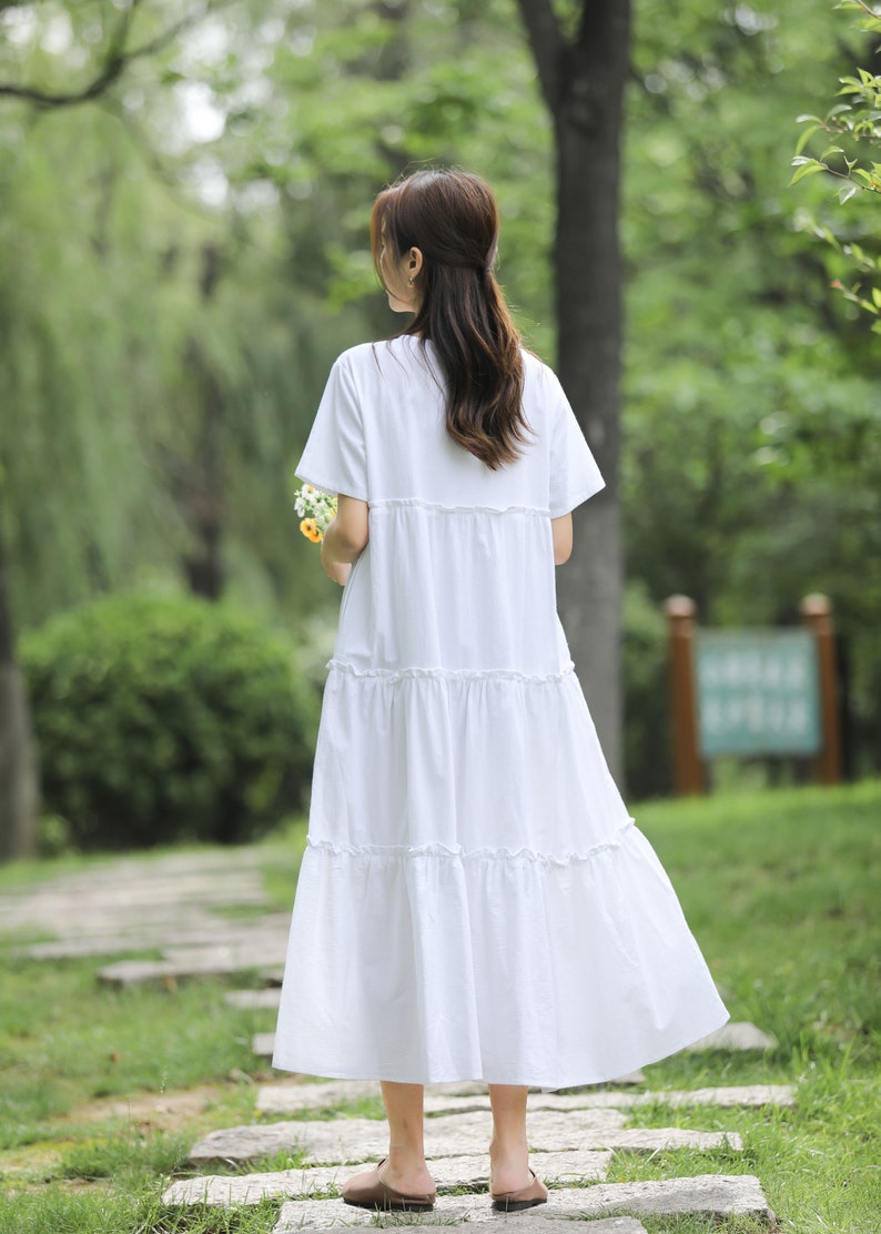 Loose Fitting Summer Linen Dress Spring Cotton Maxi Dress Plus - Etsy