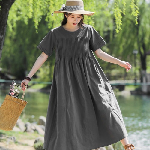 chinese dress ladies Amazon.com: Linen Dress for Women Plus Size Half Sleeve Midi Dress Loose  Fit Crew Neck Casual Dress Long Sleeve Womens (Khaki, S) : Ropa, Zapatos y  Joyería main image 0