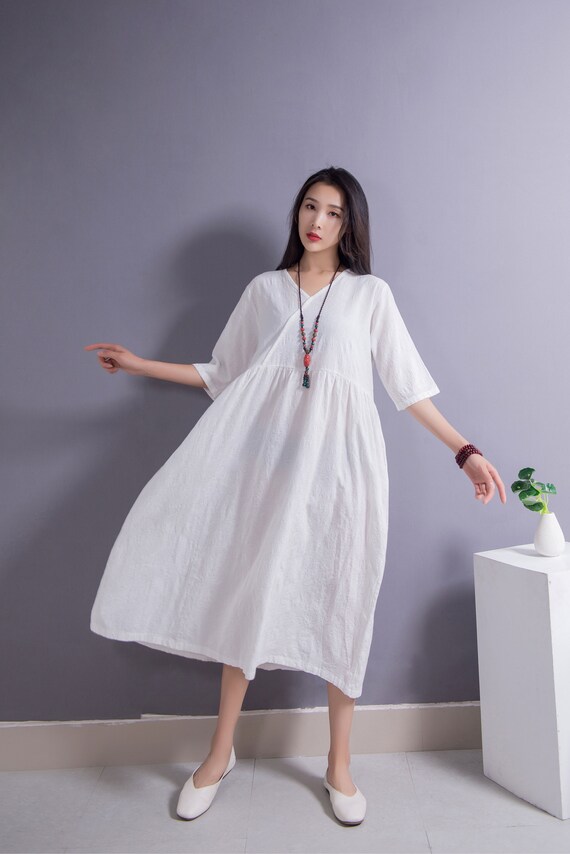women summer dress cotton Dresses Dresses Women Long Dresses Short Sleeve D9425 But if you must gemelle Color:Slate_Blue Marianne Fit And Flare