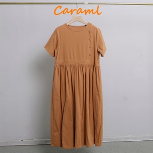 New Arrival Cosy Linen Summer Dress Soft Cotton Linen Maxi - Etsy