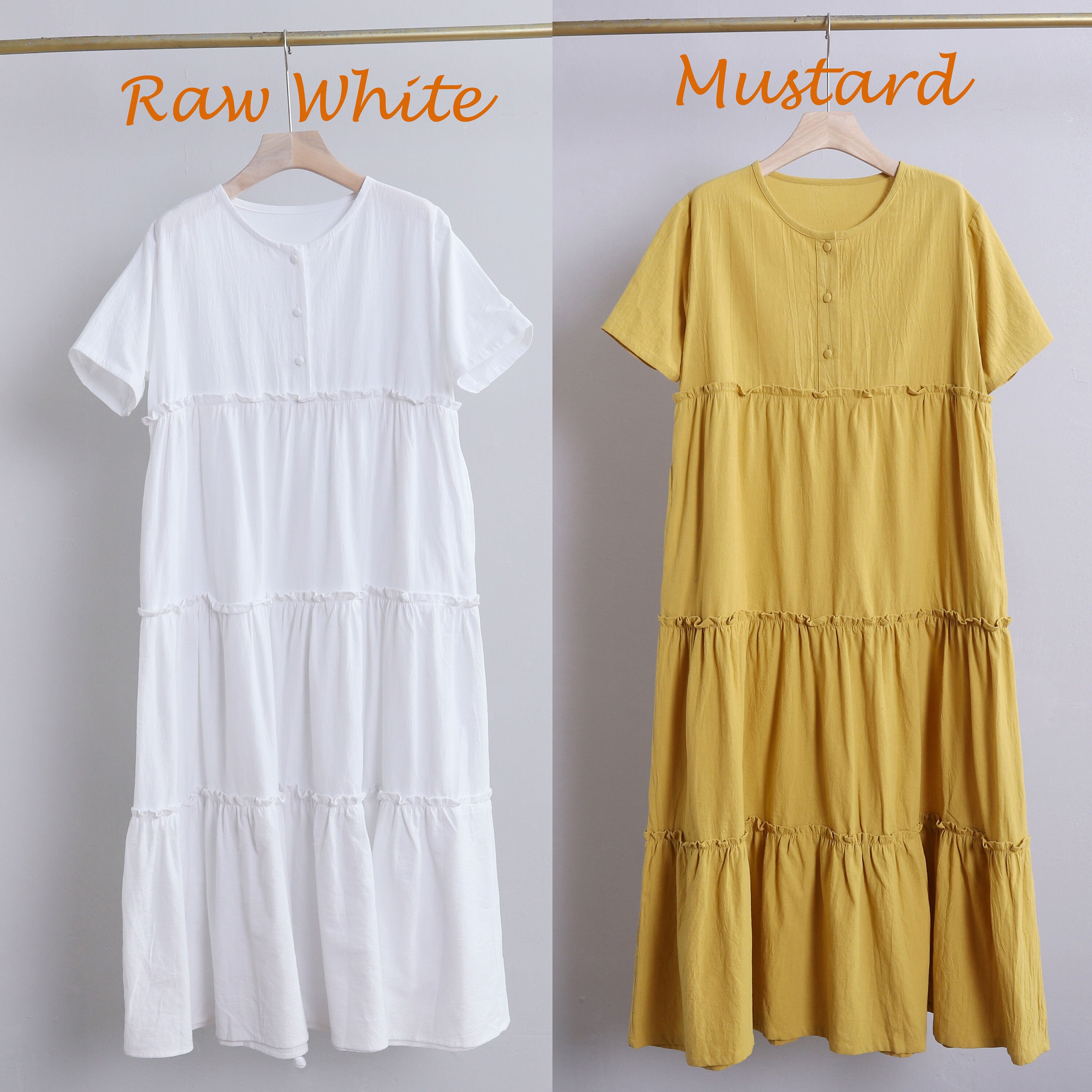 Loose Fitting Summer Linen Dress Spring Cotton Maxi Dress Plus - Etsy