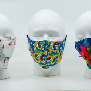 Animal Print Facial Mask with Filter 100% Cotton, Washable- Made in the USA