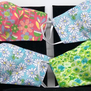 Facial Mask with Filter Pocket 100% Cotton, Washable- Made in the USA