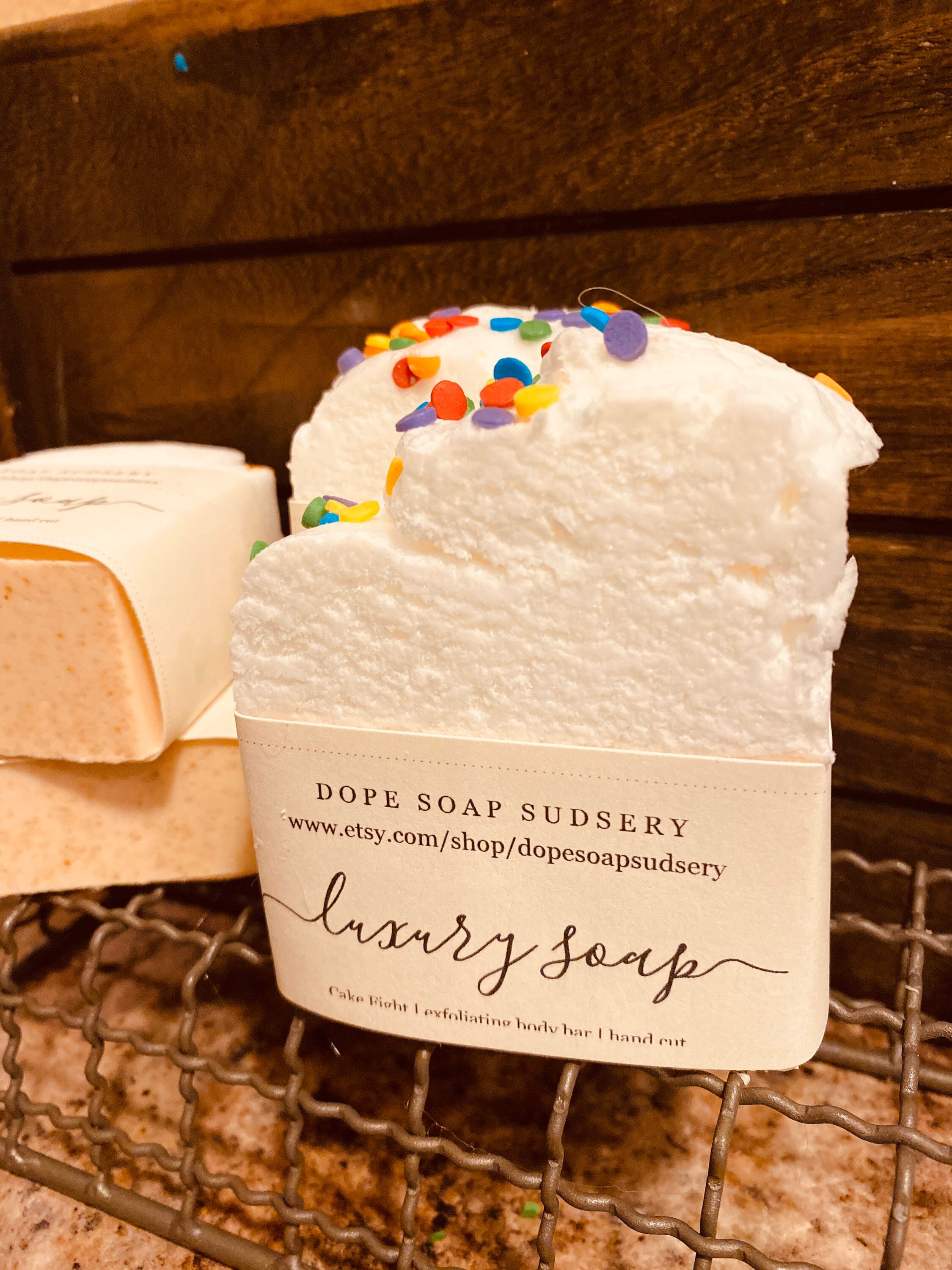 Cake Soap Handmade Soaps Scented Bath Bar Birthday Cake Etsy