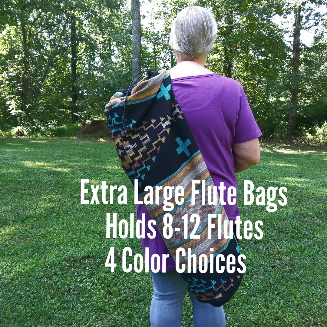 Heavy Duty Extra Large NAF Flute Bag, Holds 812 Native Style Flutes