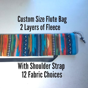 Flute Bag Custom Made: Native Style Prints with Strap