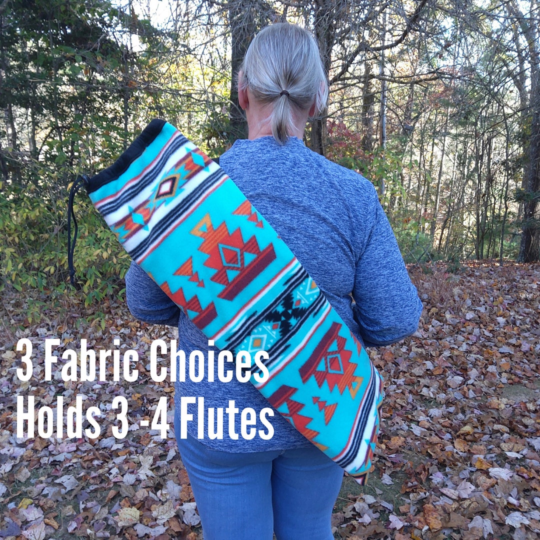 Strap Multi Flute Bag Holds 34 Native American Style Flutes Etsy