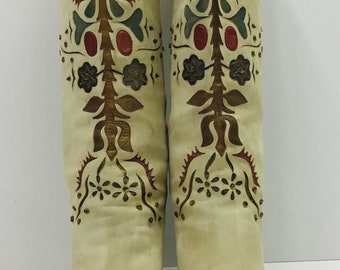 Vintage Beige Suede Russian Boots by Andrea Pfister - Neiman Marcus Designer Style