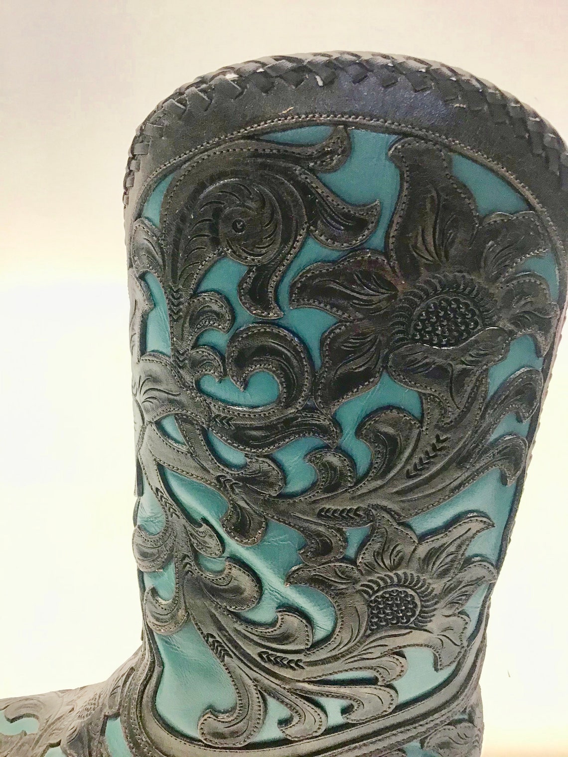 Vintage Handmade Mexican Cowboy Boots Etsy