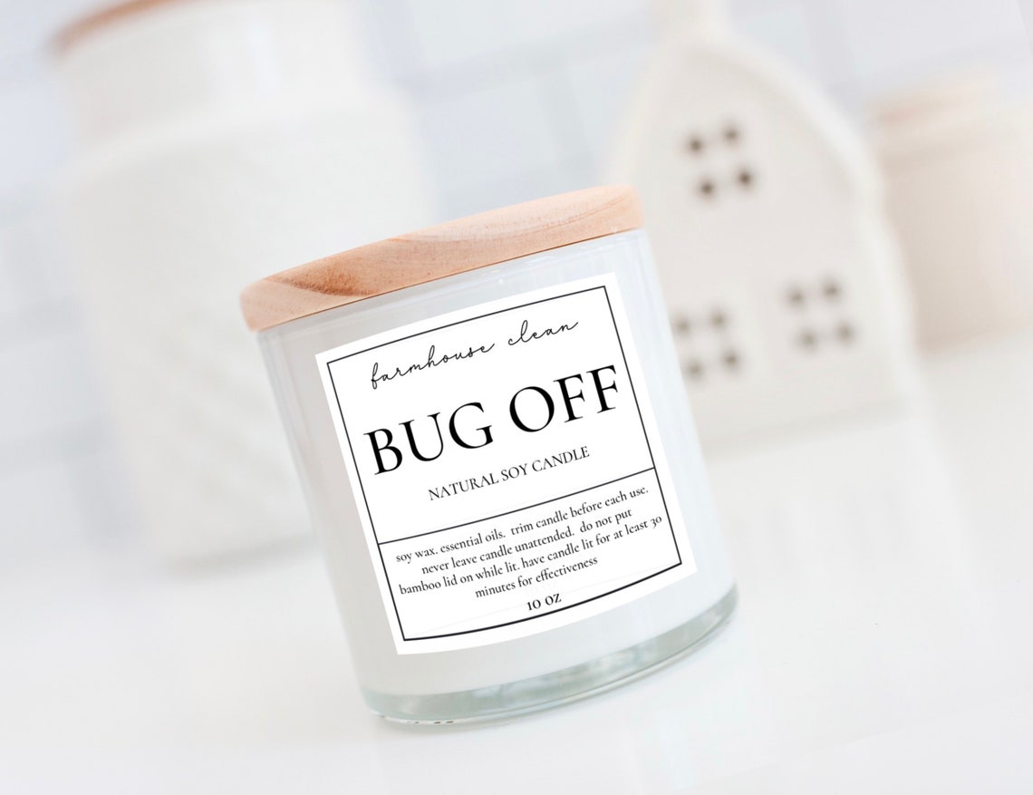 Natural Bug Repellent Outdoor Candle Etsy