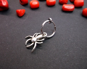 10Pcs. Tibetan Silver SPIDER In Web HALLOWEEN Charms Pendants Ear Drops - Foto 4