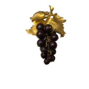 Marcel Boucher Tiger&#39;s eye Grape Cluster Brooch