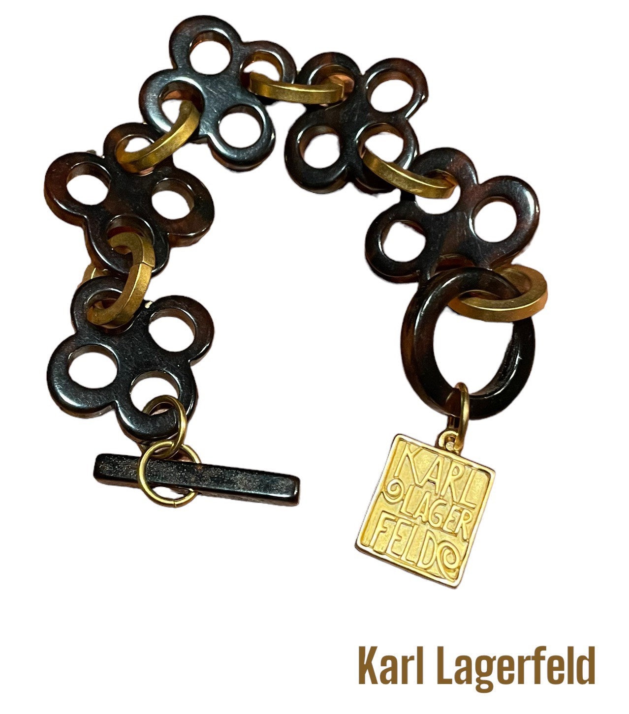 KARL LAGERFELD K/MONOGRAM CHAIN PAVE BRACELET, Silver Women's Bracelet
