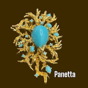 Rare Vintage Panetta Brooch Pendant