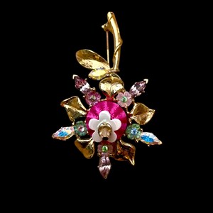 CHRISTIAN LACROIX Rare Flower Brooch