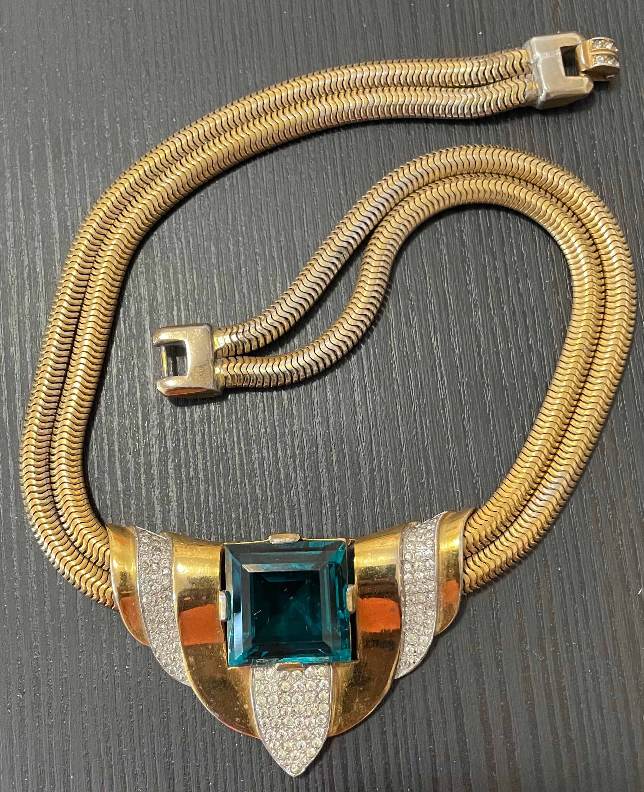 Vintage Trifari Alfred Philippe Gold Tone Swing Style Necklace - Etsy