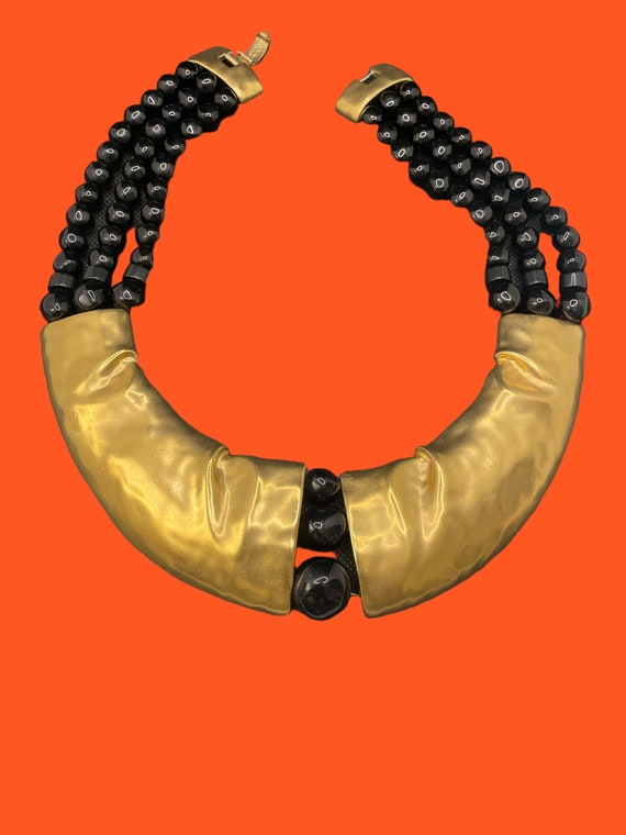 Rare Signed Trifari Modernist Necklace Chocker