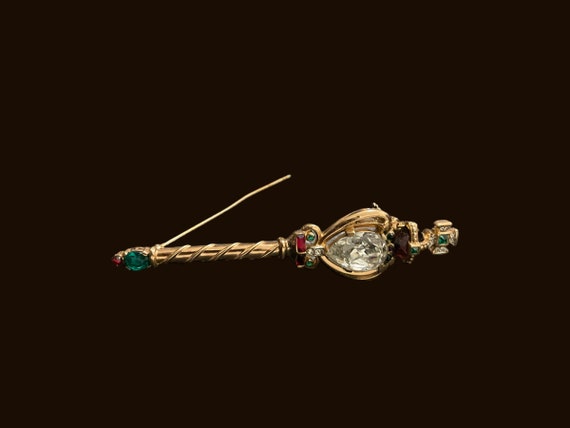 Extremely Rare Vintage Crown Trifari Scepter Coro… - image 7