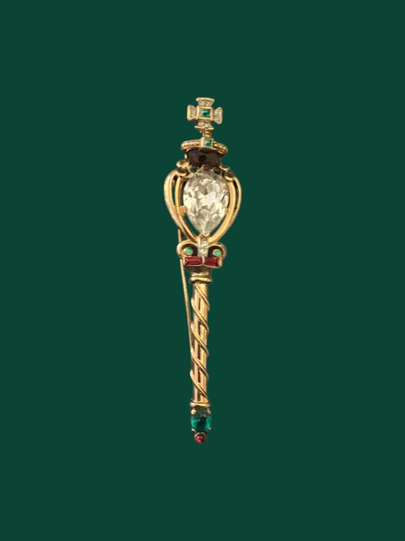 Extremely Rare Vintage Crown Trifari Scepter Coro… - image 1