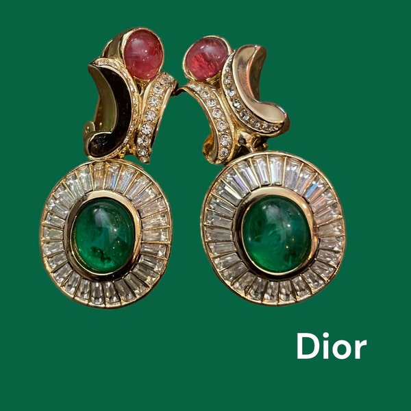 Dior Earrings Etsy