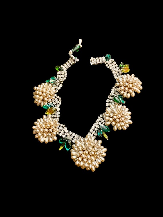 Rare Vintage Robert Sorrell Pearl Flower Necklace - image 7