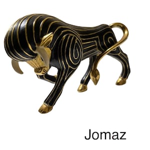 Vintage Jomaz Gold and Black Brooch