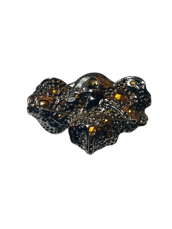 KJL Kenneth Jay Lane Amethyst Crystal Flower Broo… - image 7