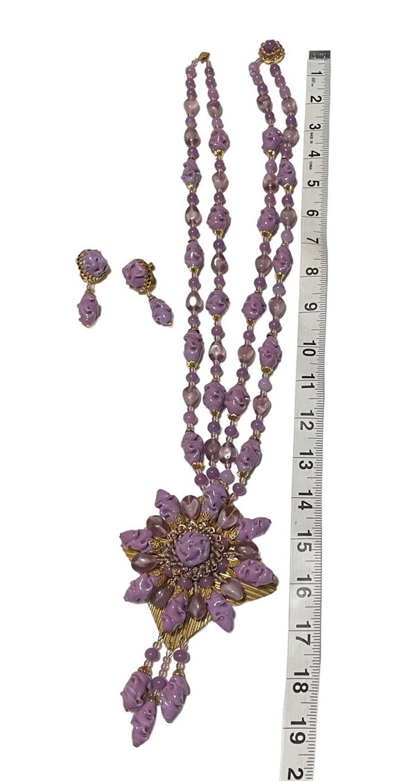 Extremely RARE Miriam Haskell Necklace and Matchi… - image 4