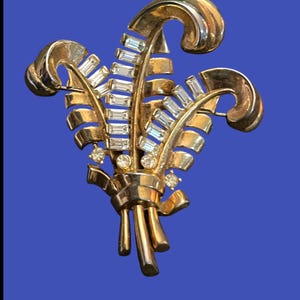 Vintage Trifari Alfred Philippe Fleur De Lis Pin Brooch