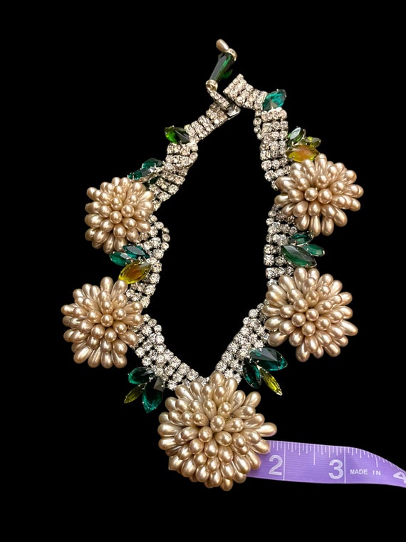 Rare Vintage Robert Sorrell Pearl Flower Necklace - image 6