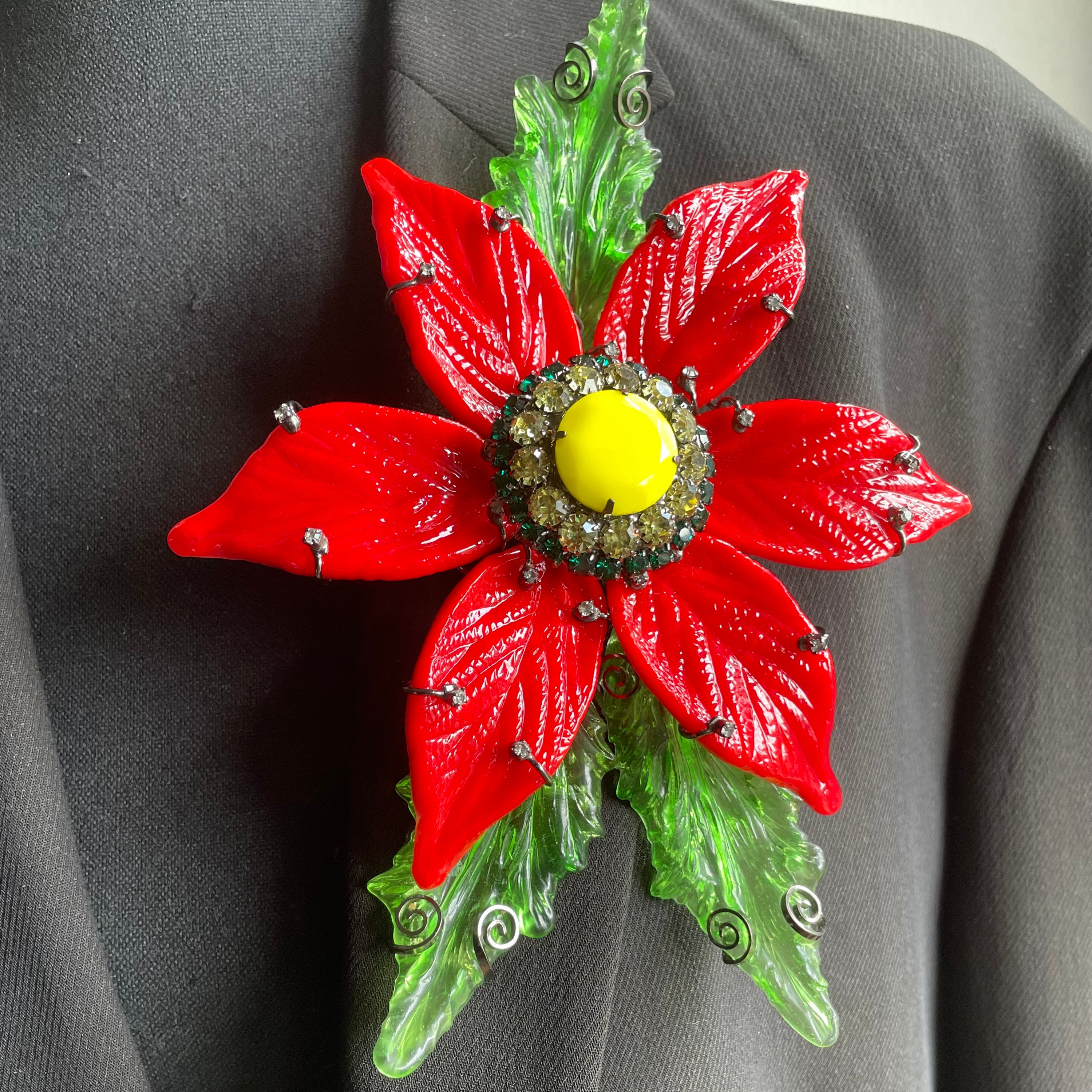 * vintage brooch ୨୧ *✵ ヴィンテージ ブローチ (f) Vintage 1980s Fashion Brooch/vintage 1980s Pin/vintage