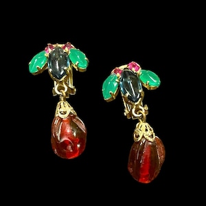 Rare Schreiner Dangle Earrings