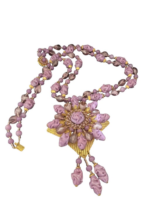 Extremely RARE Miriam Haskell Necklace and Matchi… - image 7