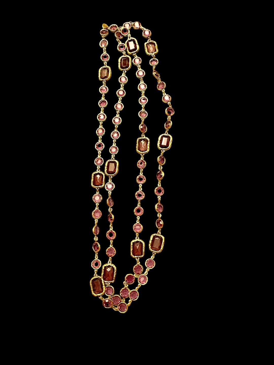 ✨*✨様 CHANEL サイフ 付属品 カード有り COLLECTORS * Signed 1981 * CHANEL Clear CHICKLET NECKLACE Gripoix