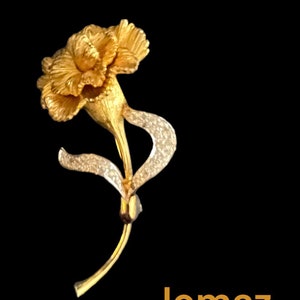 Beautiful Rare Vintage Jomaz Rose Pin Brooch