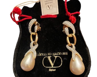 Rare Vintage Valentino Teardrop earrings