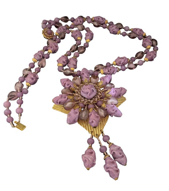 Extremely RARE Miriam Haskell Necklace and Matchi… - image 1