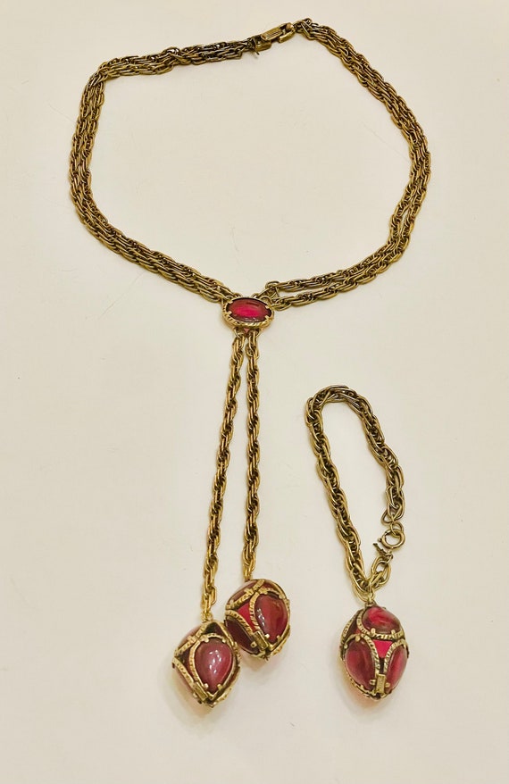 trifari renaissance blue stone - Gem
