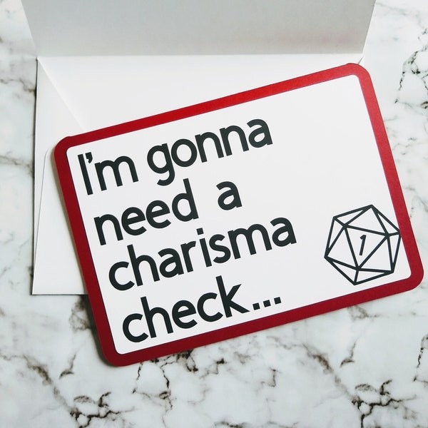 DnD Valentines Cards - Charisma Check