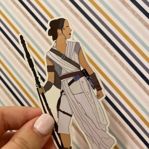 Rey Skywalker Waterproof Sticker, Star Wars Sticker, Star Wars Jedi sticker