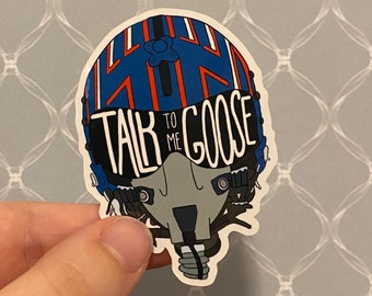 Talk to me Goose Waterproof Sticker, Top Gun, Maverick, Aviation gifts, military stickers, bumper sticker