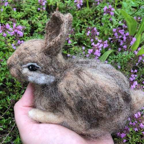 Custom Rabbit Needle Felted Bunny Pet Soft Sculpture | Etsy