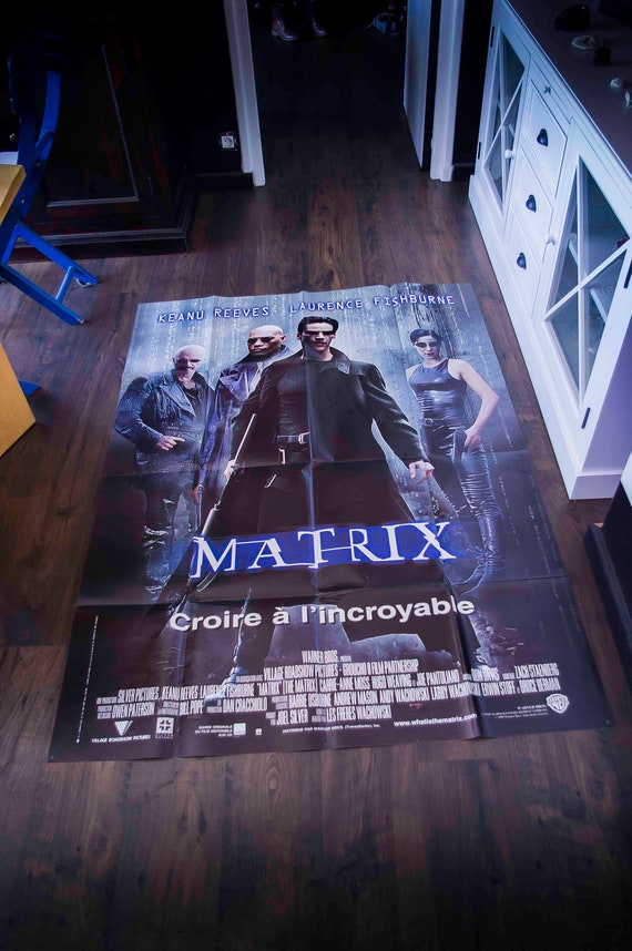 The Matrix Original Poster 1999 Wachowski Brothers 4x6 Ft Etsy