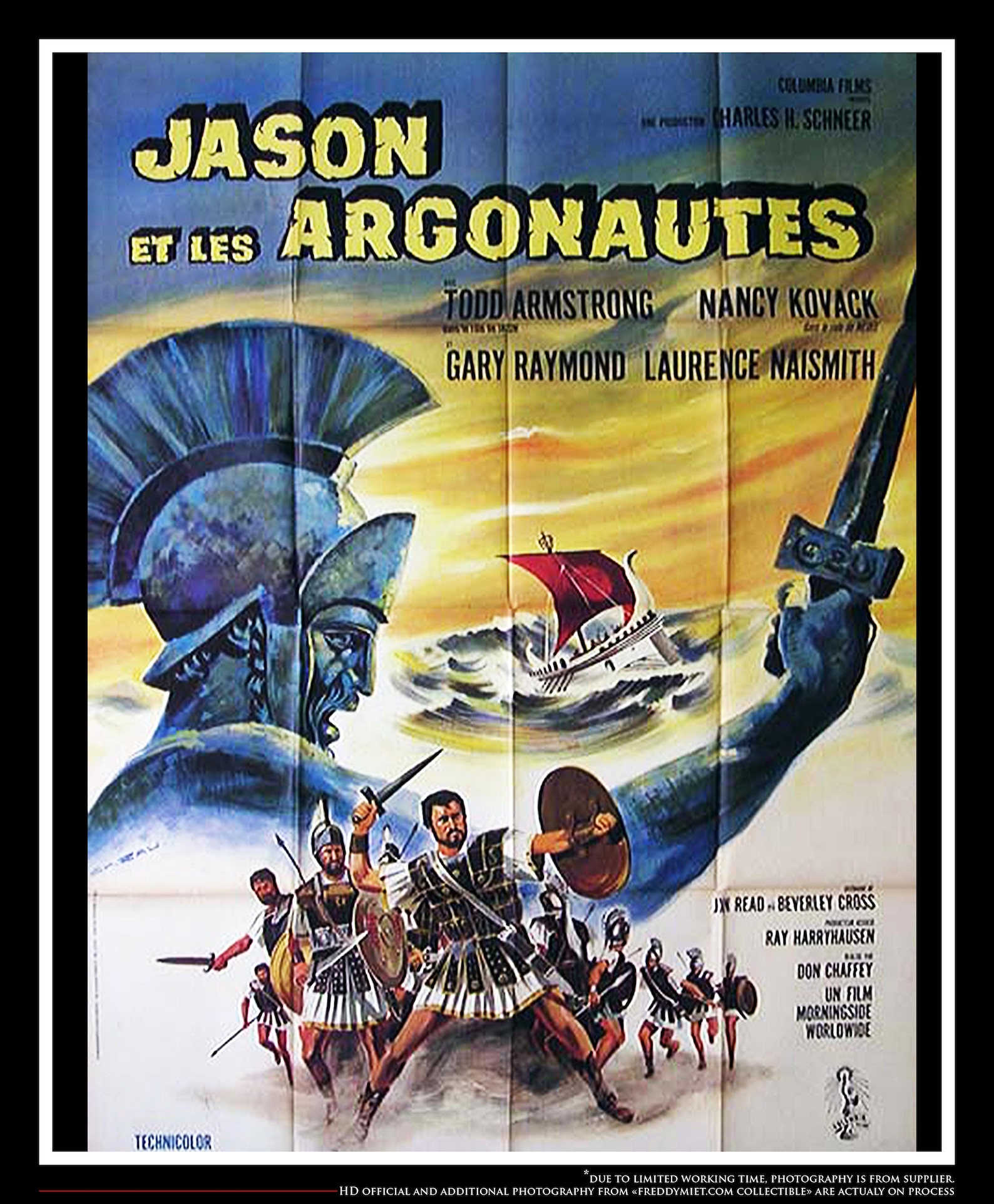JASON and THE ARGONAUTS Original Poster 1963 Ray Harryhausen Etsy