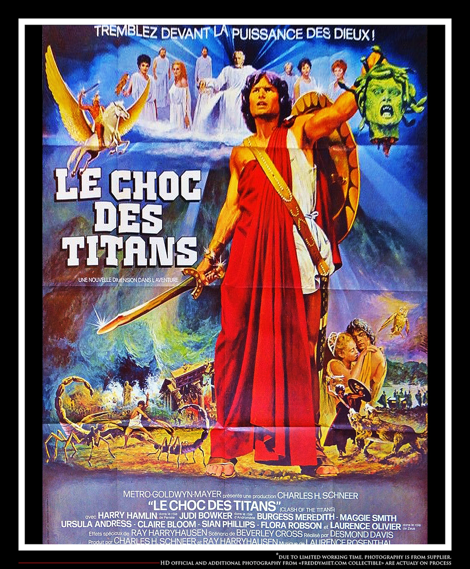 CLASH Of THE TITANS Original Poster 1981 4x6 ft French Grande | Etsy